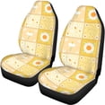 thumbnail image 5 of Uourmeti Car Seat Covers Breathable Fashion Car Seat Covers Full Set Polyester Full Backrest Easy to Install, Fit for Trucks Cars Sedans, Daisy Patch Quilt, 5 of 10