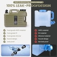 thumbnail image 2 of 5 Gallon Camping Water Jug with Spigot,   Green Portable Emergency Water  for RV, Hiking & Outdoor, 2 of 6