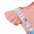 thumbnail image 5 of Eleanos 0-18M Baby Girl Floral Print Clothing Newborn Short Sleeve Romper Sets, 5 of 5