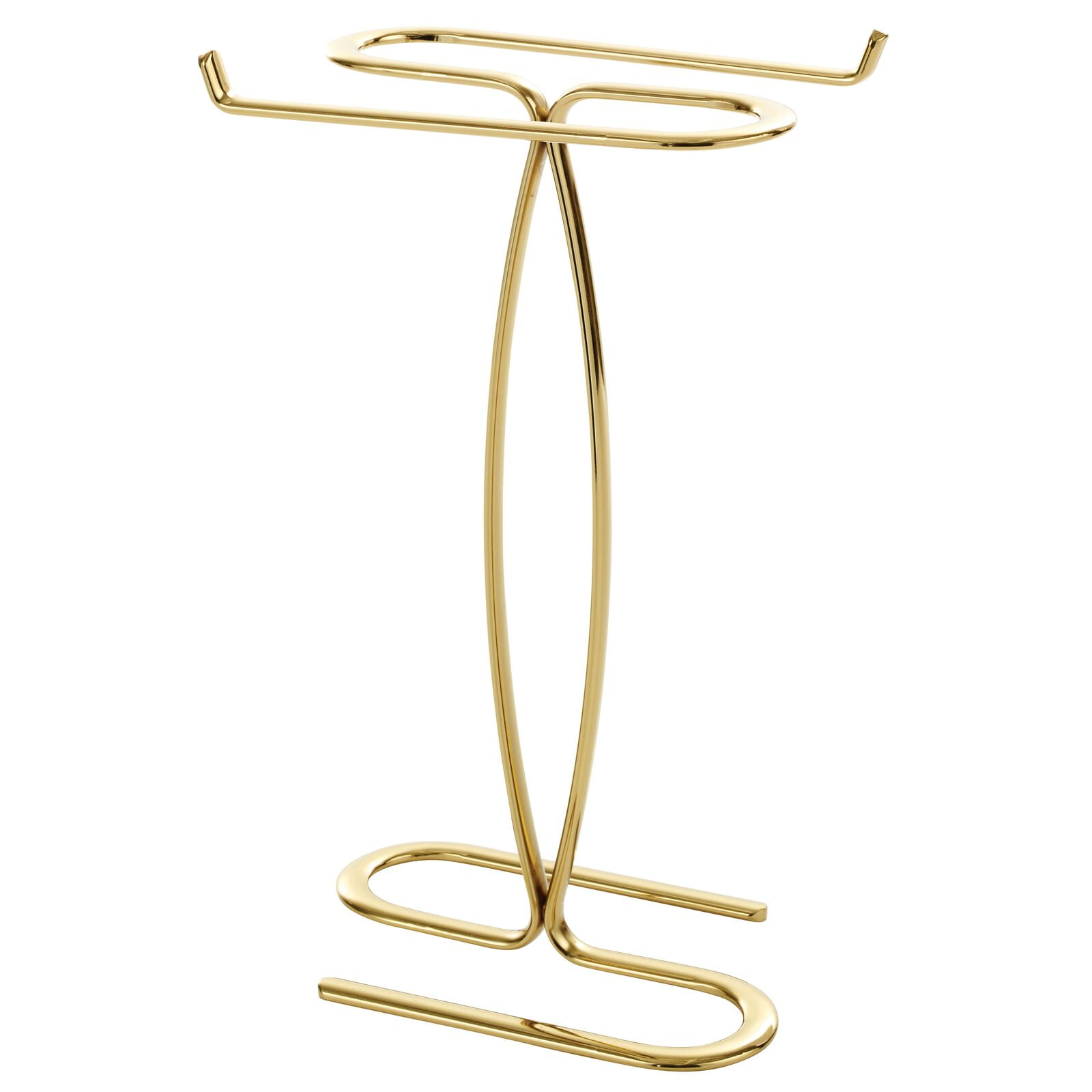 mDesign Decorative Modern Metal Fingertip, Hand Towel Holder Stand