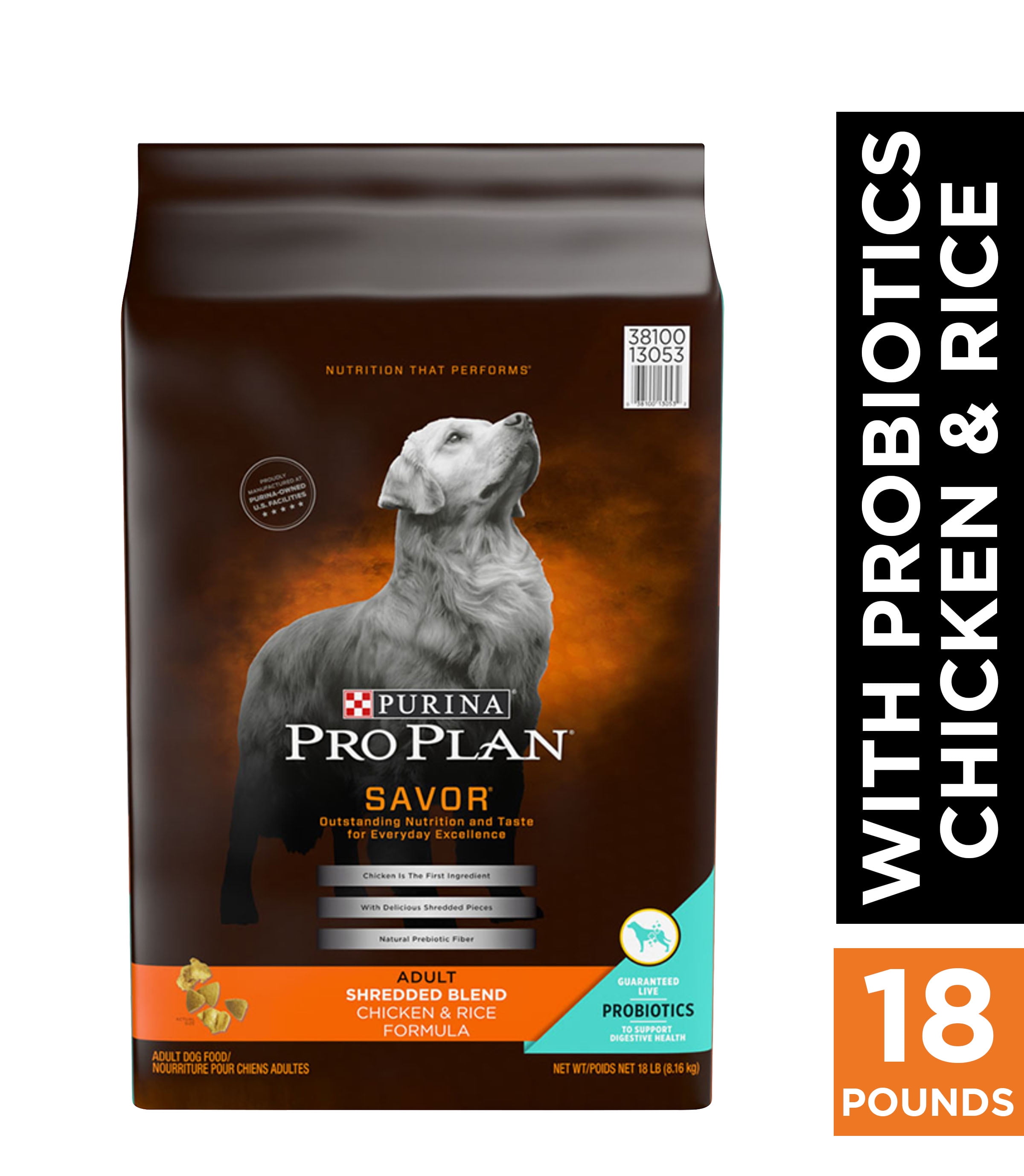 Purina Pro Plan With Probiotics Dry Dog Food SAVOR Shredded Blend