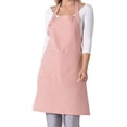 thumbnail image 1 of Delantal de Cocina, Mandiles de Cocina Mujer y Hombre, Bolsillos Dobles Ampliados, Tirantes Ajustables Espalda, Adecuado para Restaurante, Hogar, Barbacoa Al Aire, Rosa, 1 of 4