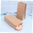 thumbnail image 3 of WRISTBIQUE 100Pcs Kraft Paper Food Pouch Paper Container for Nuts Dessert and Food Packaging, 3 of 8