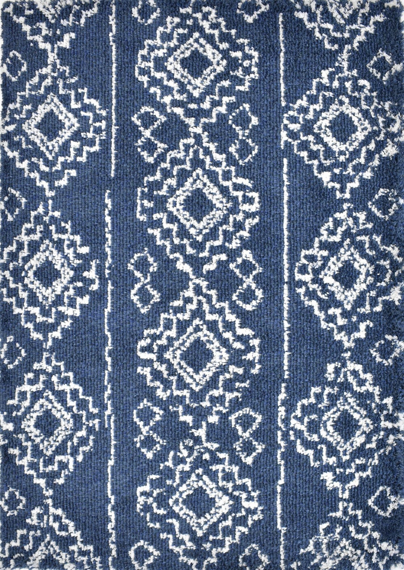 Mason Brooks Indigo Shag CG10A Transitional Moroccan 2'6" X 8' Area Rug
