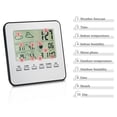 thumbnail image 3 of Wireless Digital Hygrometer Indoor Outdoor Thermometer Room Thermometer and Humidity Gauge Weather Forecast Alarm Date Comfortable Level Display, 3 of 7