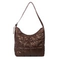 thumbnail image 2 of Bolsa de hombro de moda acolchado de algodón de gran capacidad con asa superior (marrón oscuro) Likrtyny  Para Estrenar, 2 of 9