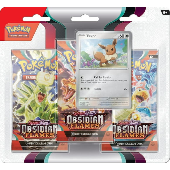 Pokémon TCG: Scarlet & Violet—Obsidian Flames Three-Booster Blister | Receive 1 at Random