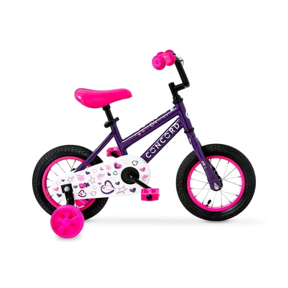 Concord 12" Kids' Bike, Purple, Fits Riders 37"-42", Unisex
