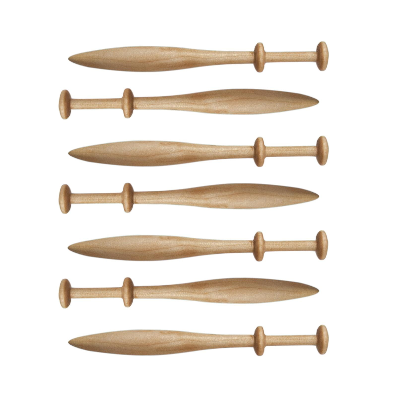 Abbraccia 7Pcs Lace Bobbins Weaving Tools Practical Weaving Supplies Adult Lace Making Hand Knitting Tools for Scarves Gloves Shoes