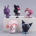 thumbnail image 2 of Figuras de juguete muñeca bonita, adornos decoración muñeca sanrio, golosinas de juguete, 5 uds., 2 of 5