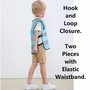 GOGO Kid Reflective Running Vest / Safety Vests With Elastic Waistband, Preschool Uniforms-neonOrange-CHILD