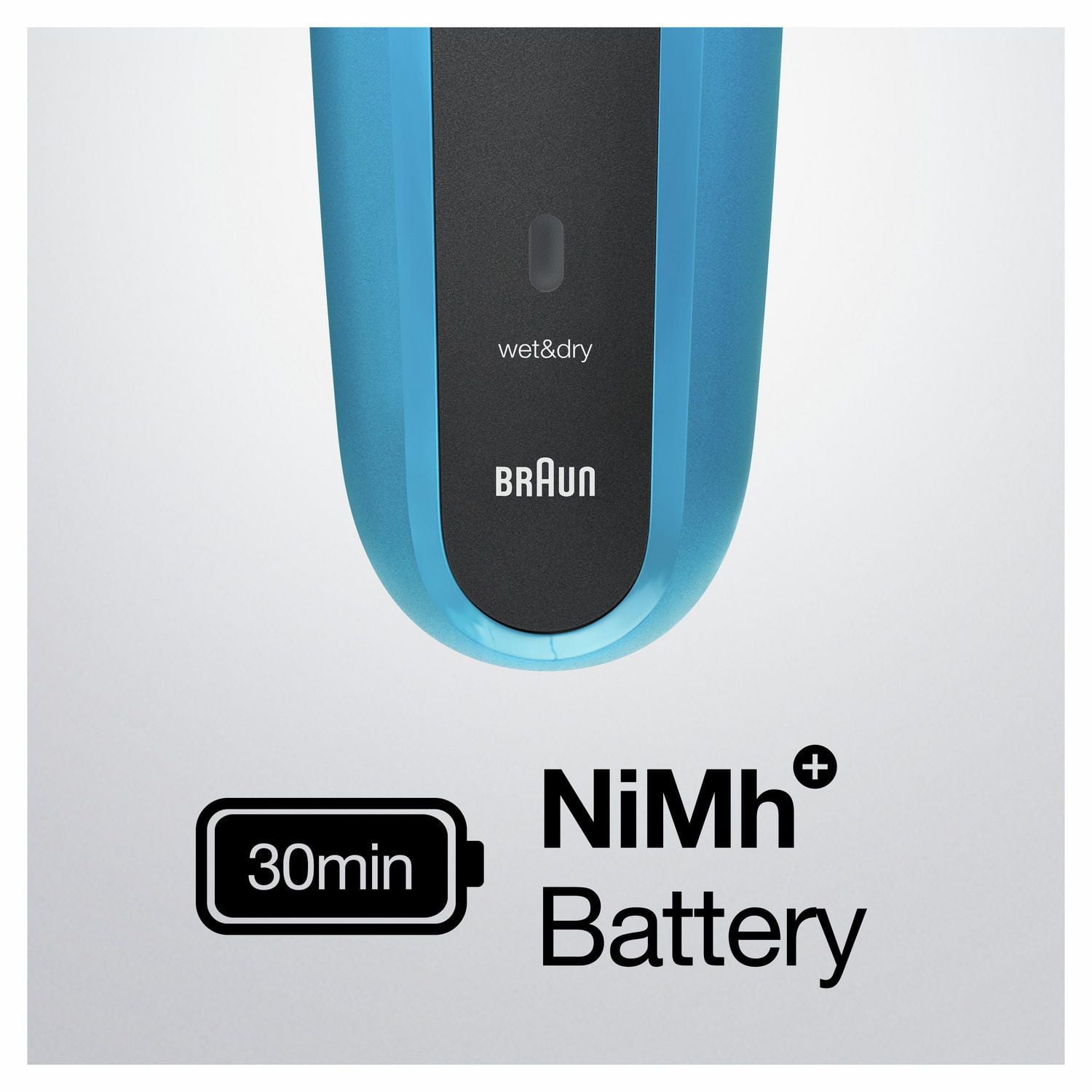 Rasoir électrique Braun Series 3 Proskin Shave&Style 3 en 1, peau sèche et mouillée pour hommes, rechargeable et sans cordon, noir/bleu 1CT