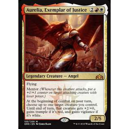 MtG Guilds of Ravnica Mythic Rare Aurelia, Exemplar of Justice (Foil) #153