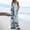Sky Blue, variant on Sentmoon Overalls for Women Plus Size Leaf Print Loose Wide Leg Rompers with Pockets Spaghetti Strap Square Neck Sleeveless Bib Jumpsuits Summer Casual Women's for Lounge at Home Sky Blue S