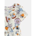 thumbnail image 6 of Stitch Girls Print Skater Dress with Short Sleeves, Sizes 4-12, 6 of 7