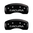 thumbnail image 2 of MGP 4 Caliper Covers Engraved Front & Rear Vtech Black finish silver ch Fits select: 2004-2008 ACURA TSX, 2 of 2