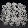 thumbnail image 1 of Elegant Alloy Brooches Set for Weddings and Events Rhinestone Pins Silver-Tinished Accessories Party 24PCS, 1 of 7