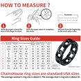 thumbnail image 7 of PROSTEEL Men Rings Cuban Link Hip Pop Black Ring for Boyfriend Girlfriend Stainless Steel Cuban Chain Ring for Women Wedding Band Ring Size 7, 7 of 7