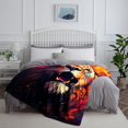 thumbnail image 4 of Colorful Lion,Super Soft Light-Weighted Warm Cosy Fleece Blanket Sofa Throw,For, 4 of 8