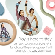 Bala Bangles Wrist & Ankle Weights for Women & Men (Blush) - 1 Pound Silicone Bracelet Set
