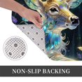 thumbnail image 6 of Pofeuu Colorful Stained Glass Deer Print Flannel Doormats Rug16"x24"Rug Washable Doormats Indoor Outdoor Rugs for Layered Front Door Mats, Porch, Kitchen, Entryway, 6 of 7