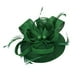 thumbnail image 3 of Sombrero pastillero de plumas para mujer, tocado Derby para boda, diadema de fiesta con clip Verde, 3 of 8