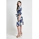 thumbnail image 2 of Vestido camisero con estampado floral Roman Fashion /Juvenil, 2659 (Marino flores) azul marino G, 2 of 5
