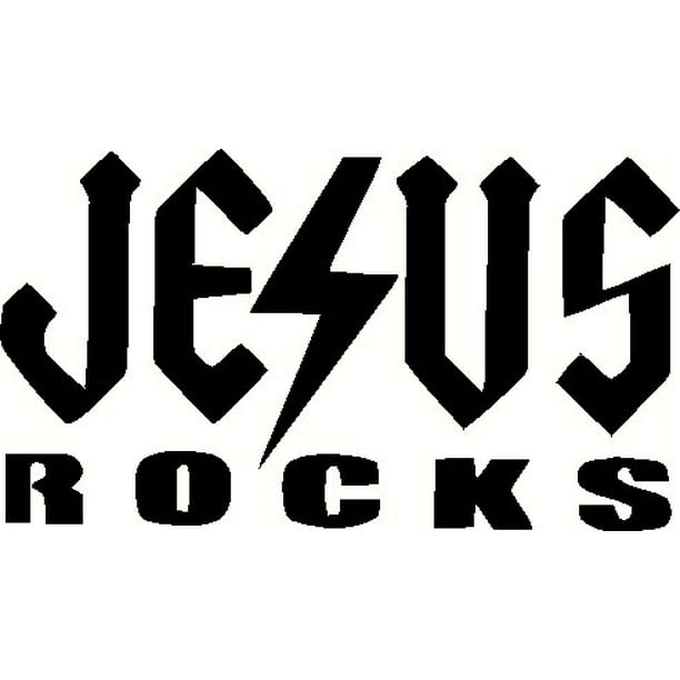 Jesus Rocks Hard Hat Stickers Pack of 3. AC/DC Logo. Our Inspirational ...