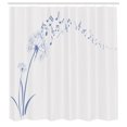 thumbnail image 2 of Ambesonne Music Shower Curtain, Dandelion Summer Silhouettes, 69"Wx84"L, Slate Blue, 2 of 4