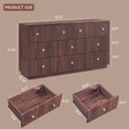 thumbnail image 4 of wow97e Fluted 8 Drawers Dresser, 55" W Modern Chest of Drawers with Deep Storage, Wood Tall Dresser Storage Organizer for Bedroom, Living Room, Hallway, 4 of 6