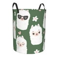 thumbnail image 2 of Kll Alpaca Faces Waterproof Foldable Laundry Hamper Bucket With Handles For Storage Bin,Kids Room,Home Organizer (Small), 2 of 8
