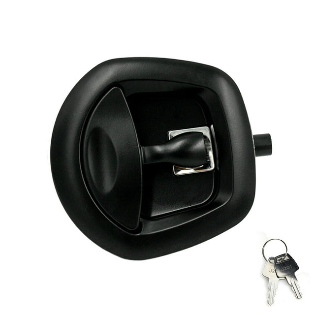 Guardoinrt Metal Tail Lock T-style Lock Cargo With Confidence Sturdy And Durable Chrome Handle Made Of High-quality Material Black