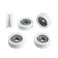 thumbnail image 3 of 5pcs Nylon Plastic Ball Bearings Embedded 608 U Groove Ball Bearing Guide Pulley 8*30*10mm For Guide Roller Hardware Accessories ,Easy Installation, 3 of 6