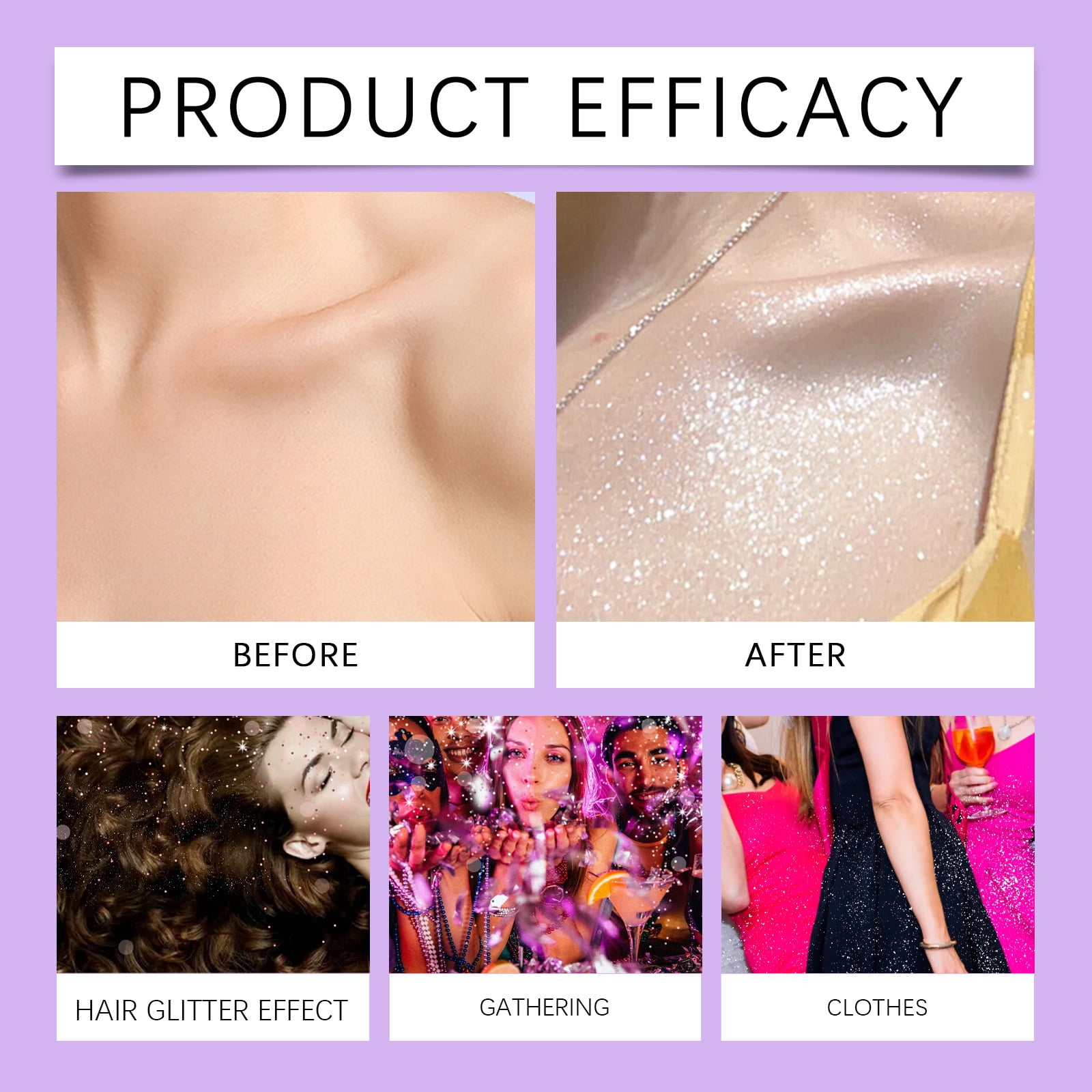 Alvantor Shimmer Body Glitter Spray for Skin, Hair, and Face - 1 fl. oz., Festival Rave Makeup Sparkle