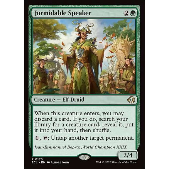 MtG Lorwyn Eclipsed Rare Formidable Speaker #176