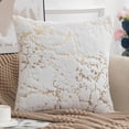thumbnail image 5 of 40*40cm Funda de almohada de felpa para sala de estar, funda de almohada dorada de doble cara para sofá y dormitorio, 2 uds., 5 of 5