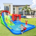 thumbnail image 2 of Costway Inflatable Water Slide Kids Jumping Bounce Castle w/ Ocean Balls & 780W Blower, 2 of 10
