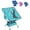 Ocean blue, variant on Kids Camping Chair | Ultra Compact, Lightweight and Heavy Duty | Foldable Backpacking Chair for Camping, Beach, and Lawn - Kids size (6+)
