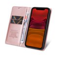 thumbnail image 3 of TECH CIRCLE Wallet Case for iPhone 11 (6.1 Inch) with Kickstand Magnetic Closure Flip Phone Cover, Glossy Luxury PU Leather Soft Silicone Shockproof Card Slots Holder Folio Protective Case,Rosegold, 3 of 14