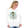 thumbnail image 5 of Betty Boop St Patricks Day Clovers Women Crewneck Sweatshirt Brisco Brands L, 5 of 6