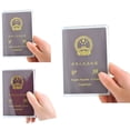 thumbnail image 4 of Bearachild Funda protectora transparente para pasaporte, 10 Uds., funda protectora de plástico PVC resistente al agua para tarjetas de identificación Type2 NO2, 4 of 6