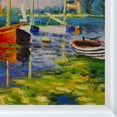 thumbnail image 3 of La Pastiche Claude Monet 'Red Boats at Argenteuil' Hand Painted Oil Reproduction, 3 of 5