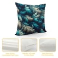 thumbnail image 4 of GOSMITH  Peacock Feather Throws Pillows Covers for Couch, Abstract Peacock Feathers Blue Decorative Pillow Cases for Men Women, Comfortable Pillow Cushion Cover for Home Sofa Bed, 4 of 5