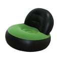 thumbnail image 4 of Sofá inflable de PVC en forma de L para acampar al aire libre, casa y sala de estar. Negro y verde, 4 of 9