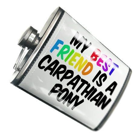 

NEONBLOND Flask My best Friend a Carpathian Pony Hucul Pony Horse