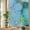 Turquoise Gray Green Yellow, variant on Blue Snowman Christmas Privacy Window Film, Decorative Stained Glass Window Film, Xmas Winter Snowflake Navy Blue Resuable Rainbow Static Cling for Home Bathroom Living Room Glass Door 23.6"x59"