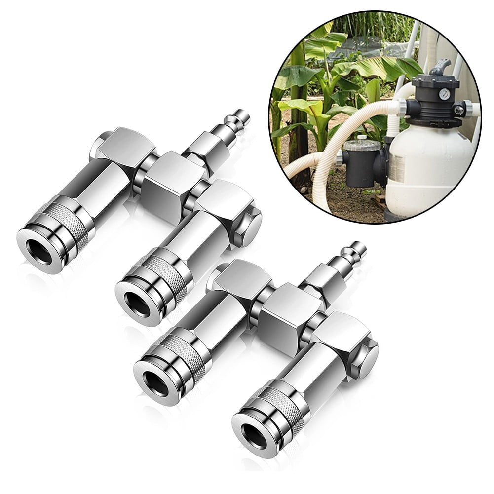 Easy And Quick Connection With Air Hose Connectors 2 Way Splitter Fittings Smile Home