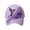Light Purple, variant on Unisex Purple Floral Hummingbird Print Alzheimer's Awareness Support Hat Floral Purple Ribbon Pansy Hat