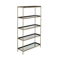 thumbnail image 3 of SAFAVIEH Justine Modern Glam 5-Tier Etagere, Black/Brass, 3 of 11