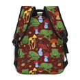 thumbnail image 4 of Disketp Frogs and Mushrooms Backpack for Men and Women - Lightweight Backpack Classical with Multi-pockets Casual Daypack for College Workplace Travel, 4 of 5